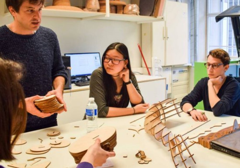 A diverse group of individuals collaborating on a project.